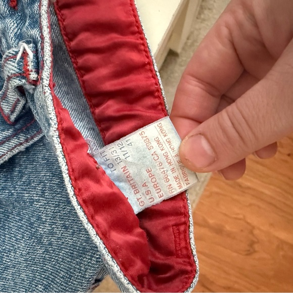 Vintage Rare Pepe Jeans Tattoo Red Heart Dagger Embroidered Y2K 90s High Waisted - Picture 7 of 7